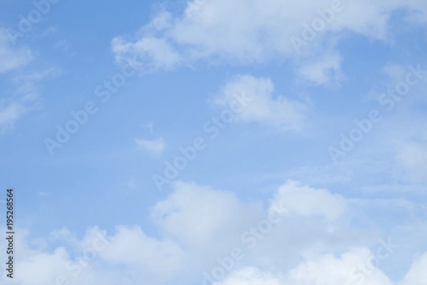 Obraz Many clouds on blue sky look seem to be background.