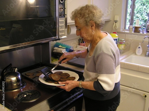 Obraz senior female cooking