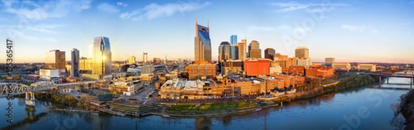 Obraz Panoramę Nashville rano