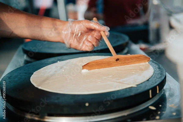 Obraz Crepe making