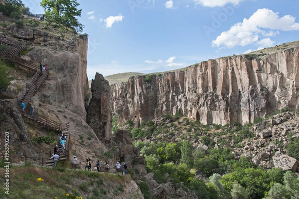 Fototapeta Ihlara Valley in Cappadocia. Ihlara Valley (Peristrema Monastery) or Ihlara Gorge is the most famous valley in Turkey for hiking excursions.
