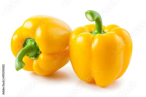 Obraz yellow pepper isolated on white