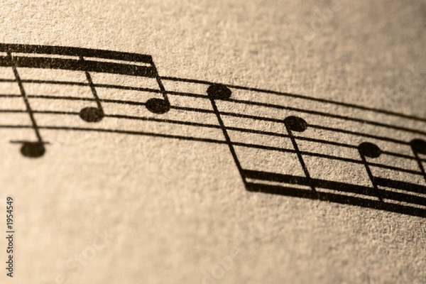 Fototapeta notes of music