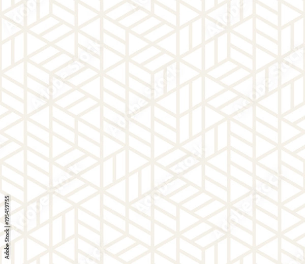 Fototapeta Vector seamless subtle pattern. Modern stylish abstract texture. Repeating geometric tiles