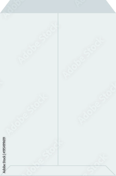Fototapeta Open Wide white envelope Back side.eps