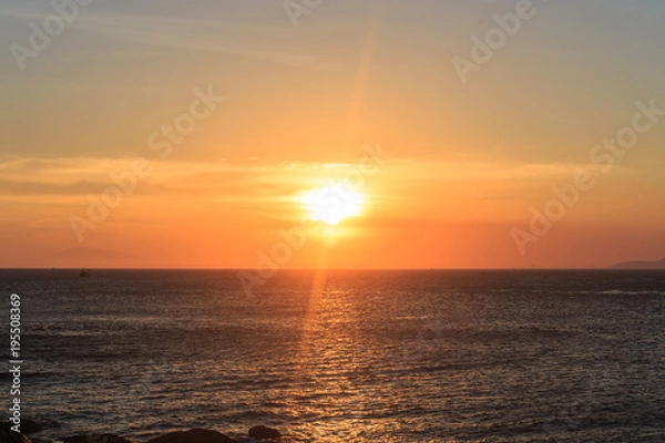 Obraz Scenic view of sunset muine