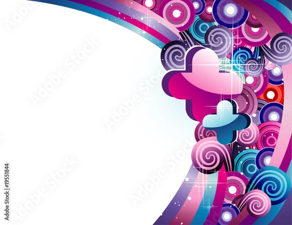 Obraz vector background illustration