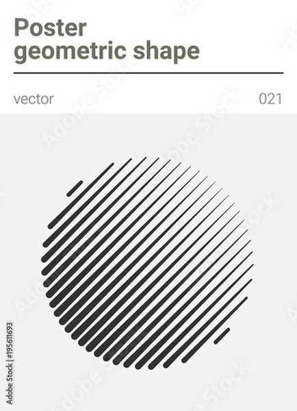 Fototapeta Poster minimal geometric vector shape 
