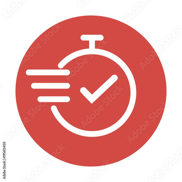 Obraz Fast time vector icon.