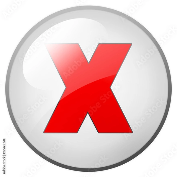 Fototapeta aqua button with icon