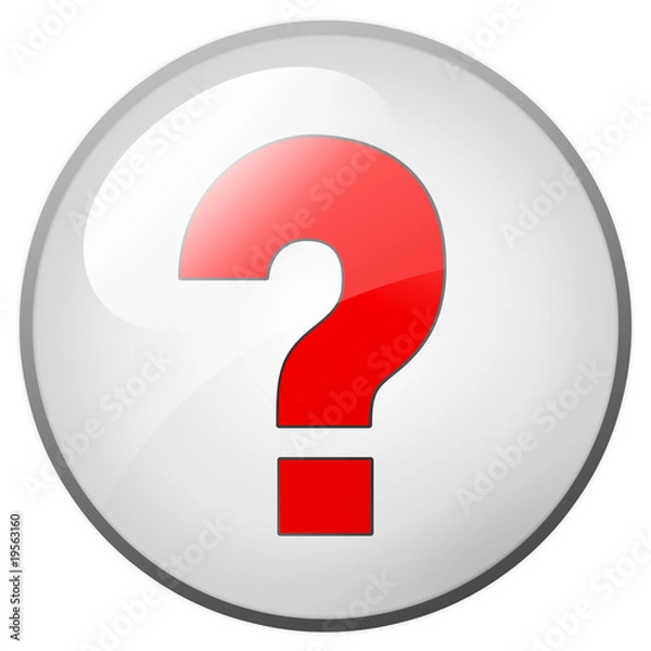 Obraz aqua button with icon