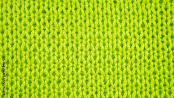 Obraz Beautiful knitted background of green yarn.