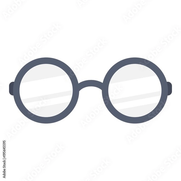 Obraz Glasses icon, flat style