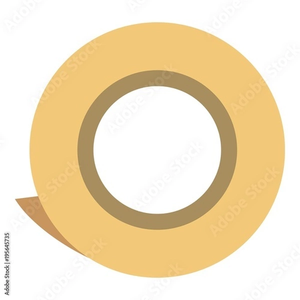 Obraz Scotch roll icon, flat style