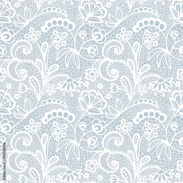 Obraz Lace seamless pattern with flowers
