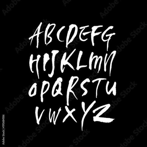 Fototapeta 벡터 문자 / 손으로 쓴 글씨체