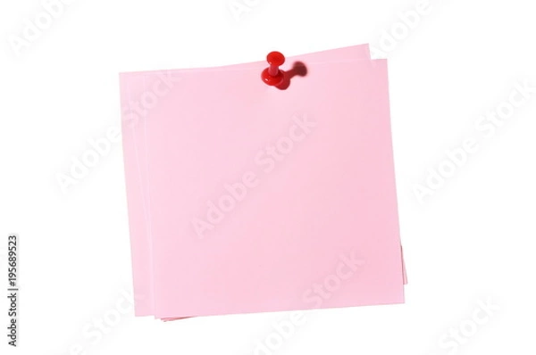 Fototapeta Square note paper. Pink