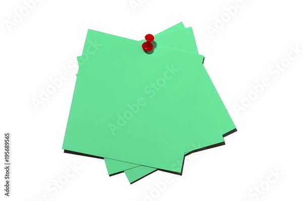 Fototapeta Square note paper. Green