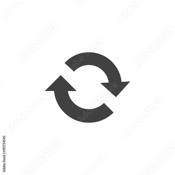 Fototapeta sync or refresh icon
