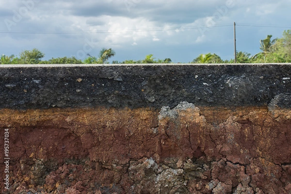 Obraz Warstwy drogi.