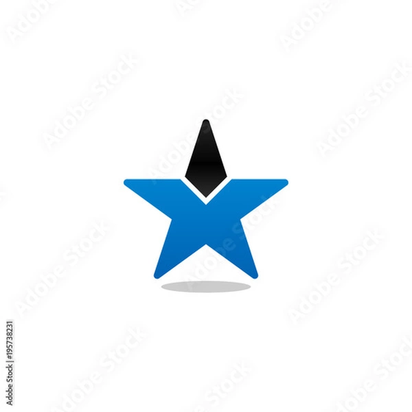 Obraz Abstract star logo and icon design template