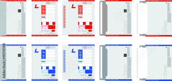 Obraz Envelope of post office set