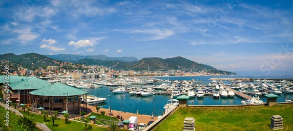 Obraz Panoramic view of Varazze Marina in Liguria, Italy
