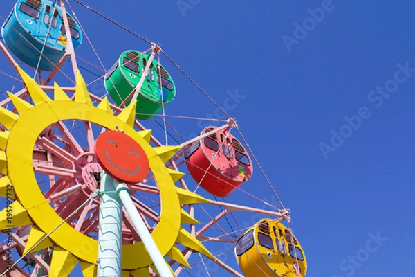 Fototapeta 観覧車　遊園地