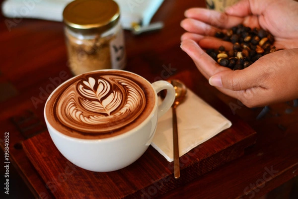 Obraz cup of coffee with chocolate