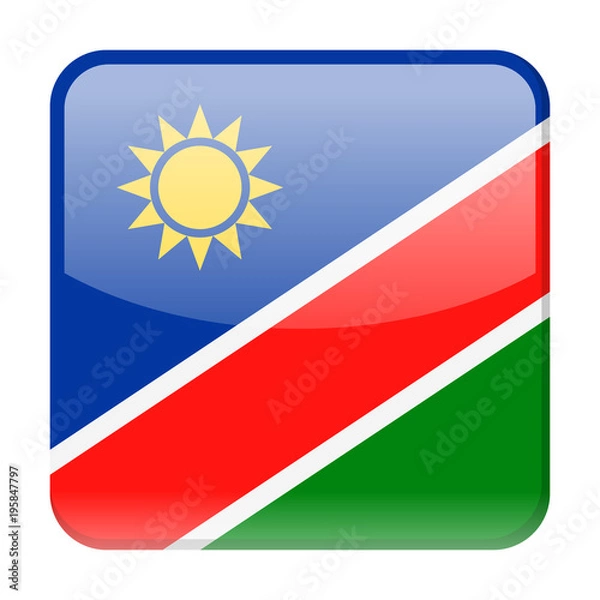 Obraz Namibia Flag Vector Square Icon