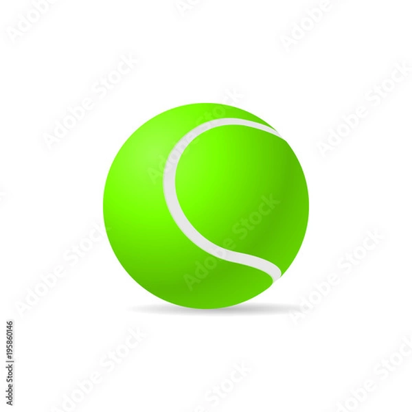 Fototapeta Tennis ball vector image
