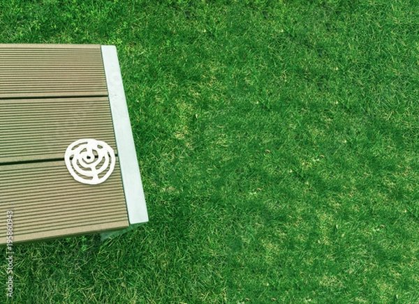 Obraz bench and ceramic cup base