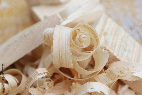 Obraz Grobe Holzspäne