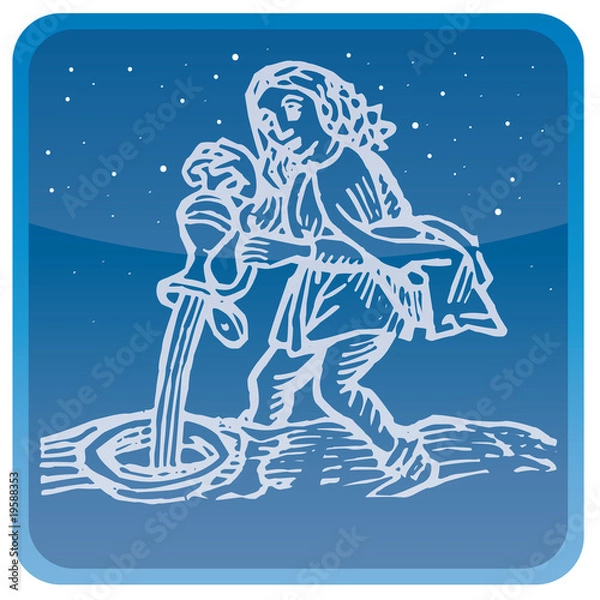 Fototapeta Sternzeichen Wassermann