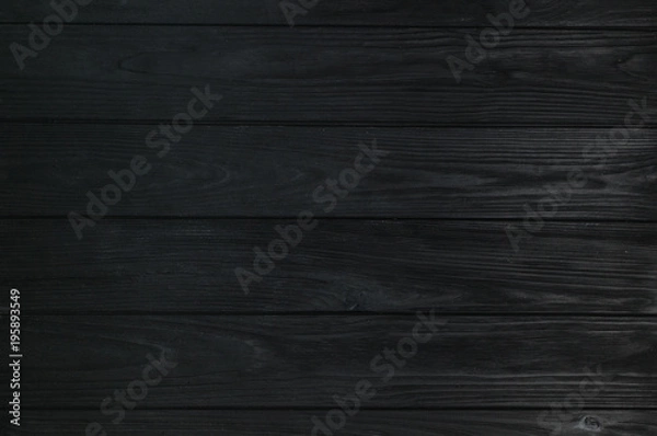 Obraz Black wood, dark background structure, very high resolution