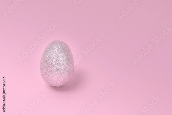 Fototapeta One egg on solid background