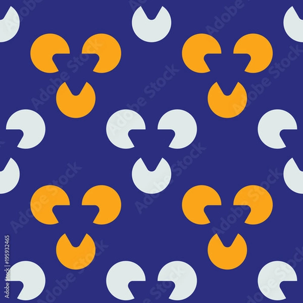 Fototapeta Growing seed seamless pattern. Strict line geometric pattern for your design.