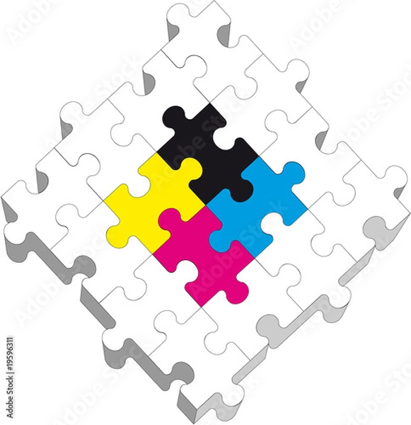 Fototapeta 3d puzzle 19