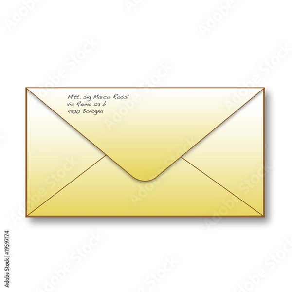 Obraz Icona mail chiusa