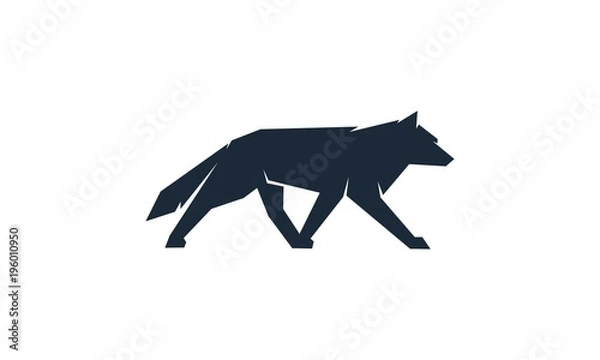 Obraz Ikona logo wilka