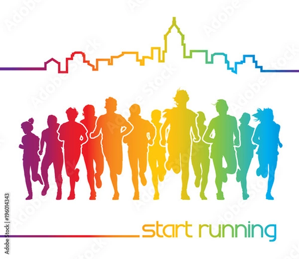 Obraz Running people