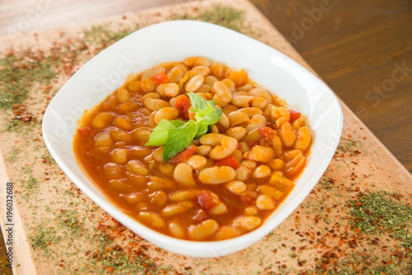 Obraz Turkish beans on a plate