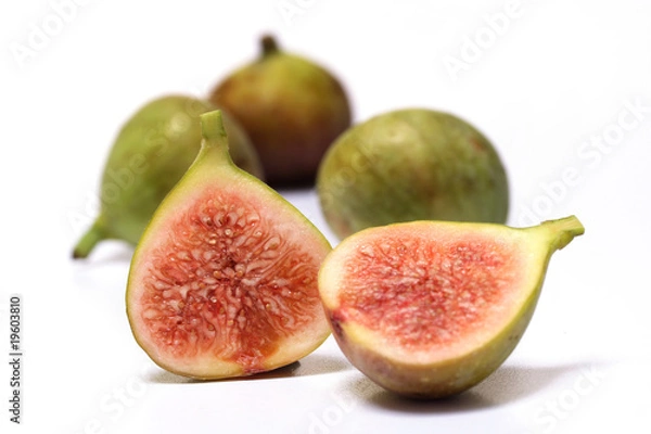 Obraz Fresh figs on white
