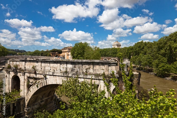 Obraz Old bridge, Rome, Italy