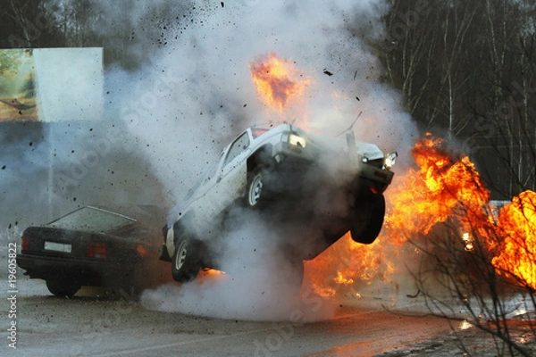 Obraz Wypadek samochodowy