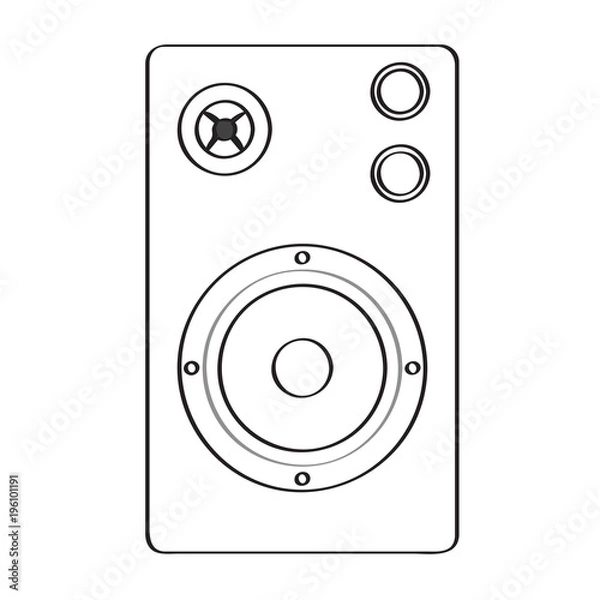 Obraz Isolated speaker icon