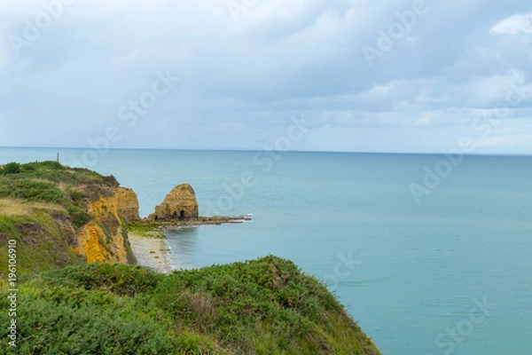 Obraz Pointe du Hoc, modern view, seen from the south-east France Normandy