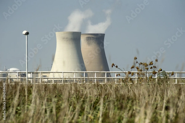 Obraz de kerncentrale van Doel bij Antwerpen