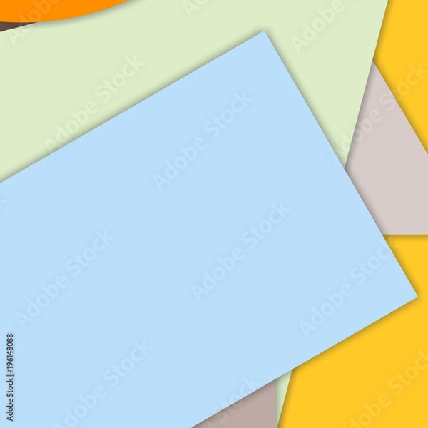 Fototapeta modern layered flat shapes background