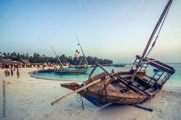 Obraz Barca su spiaggia